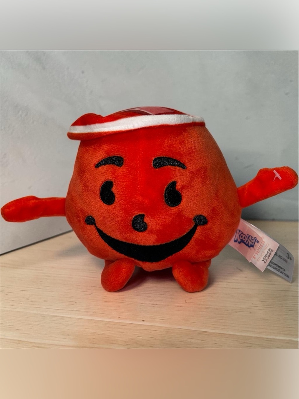 Fiesta Toys red plush Kool Aid Man collectible 6 inches